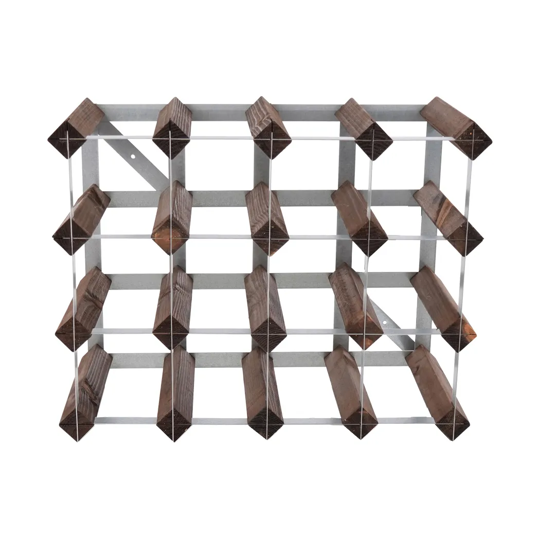 The Swedish Wine Rack Factory vinställ monterat, 16 flaskor-mörkt furu The Swedish Wine Rack Factory