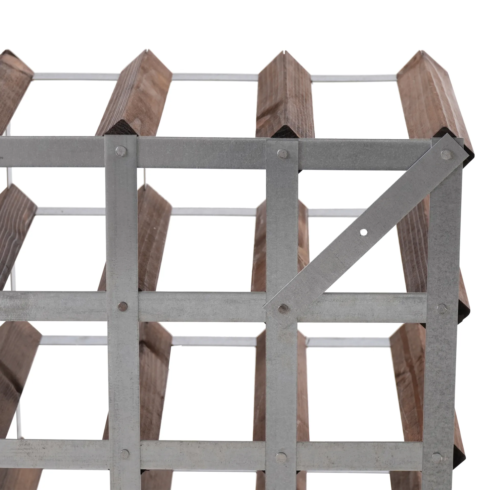 The Swedish Wine Rack Factory vinställ monterat, 30 flaskor-mörkt furu The Swedish Wine Rack Factory