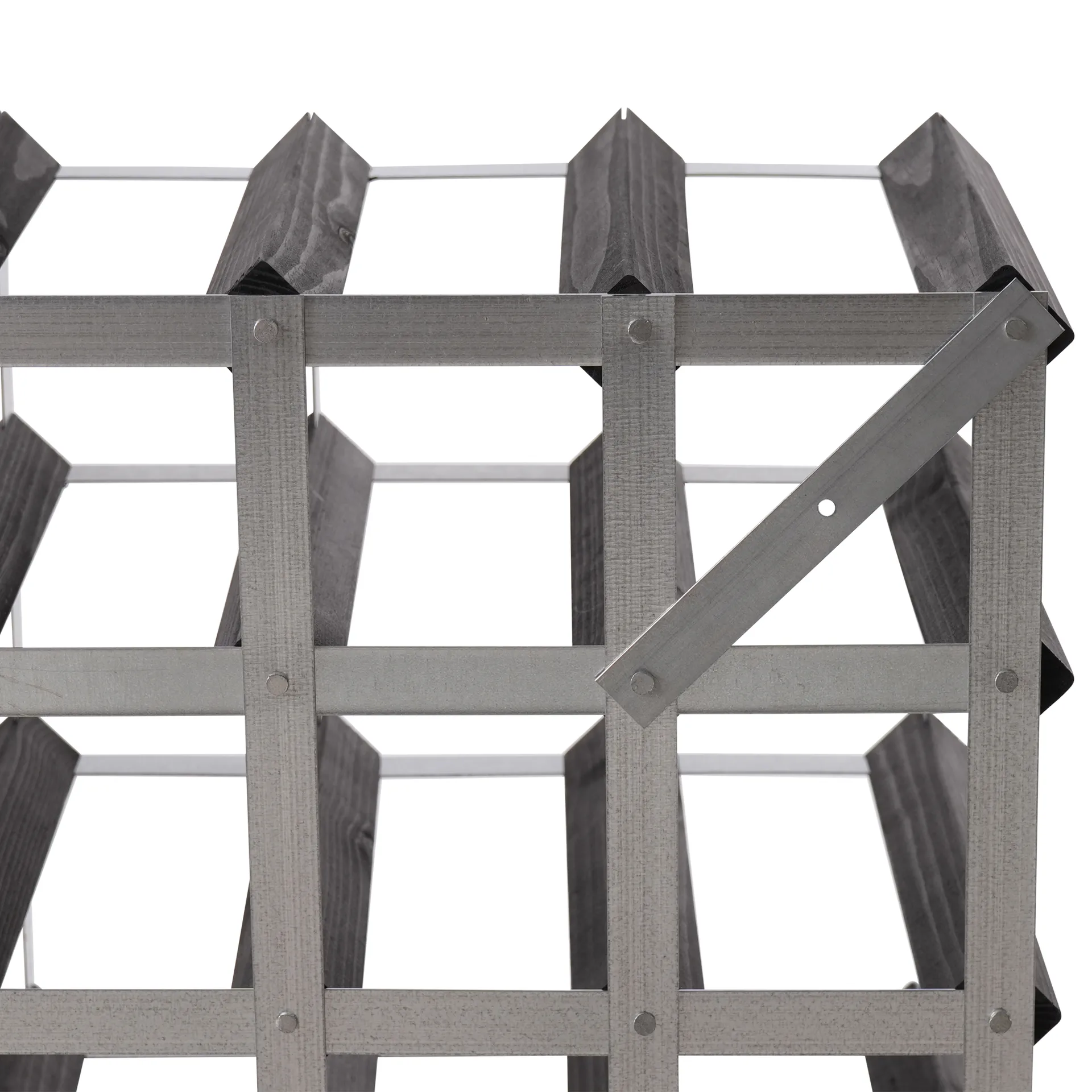 The Swedish Wine Rack Factory vinställ monterat, 30 flaskor-svart furu The Swedish Wine Rack Factory