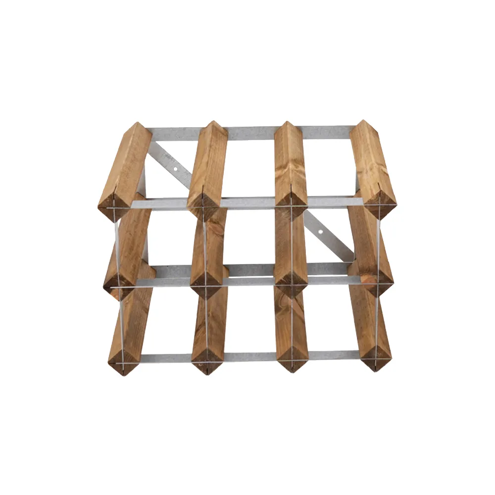 The Swedish Wine Rack Factory vinställ monterat, 9 flaskor-ljust furu The Swedish Wine Rack Factory