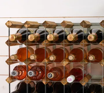 The Swedish Wine Rack Factory vinställ monterat - 9 flaskor-ljust furu - The Swedish Wine Rack Factory