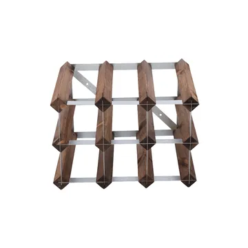 The Swedish Wine Rack Factory vinställ monterat - 9 flaskor-mörkt furu - The Swedish Wine Rack Factory