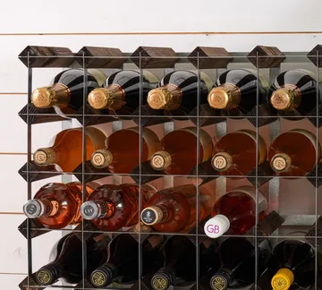 The Swedish Wine Rack Factory vinställ monterat - 9 flaskor-mörkt furu - The Swedish Wine Rack Factory