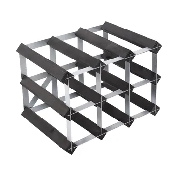 The Swedish Wine Rack Factory vinställ monterat - 9 flaskor-svart furu - The Swedish Wine Rack Factory