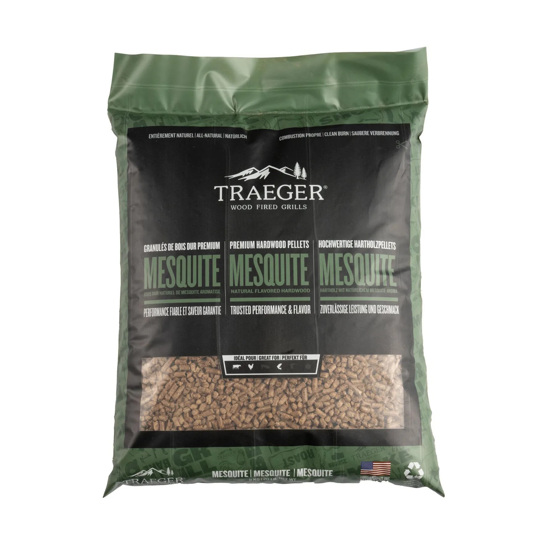 Traeger Mesquite Träpellets, 9 kg Traeger