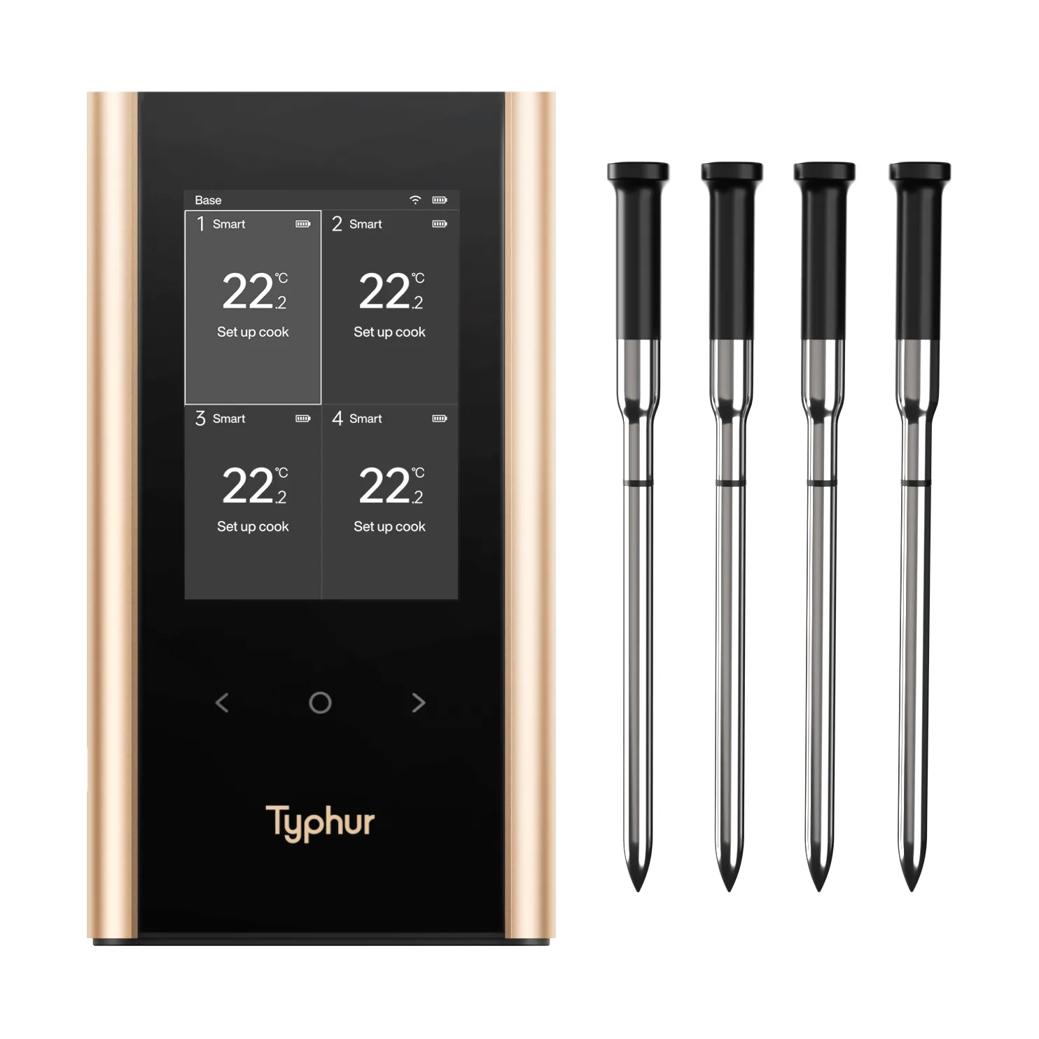 Typhur Sync gold kökstermometer, Quad Typhur