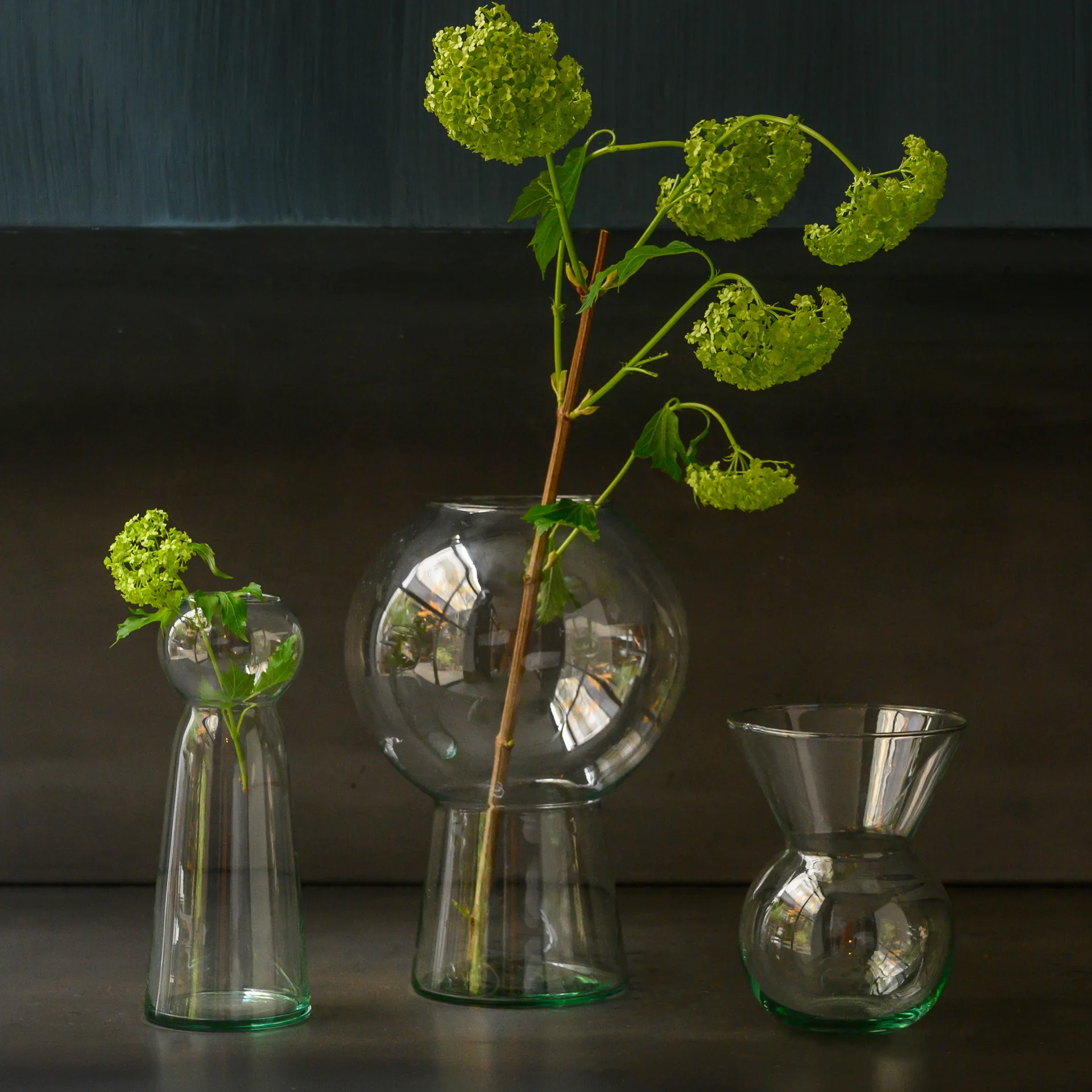 UNC vas återvunnet glas L 24,9 cm, Klar URBAN NATURE CULTURE