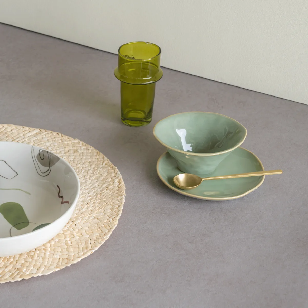 Whimsical skål Ø13 cm, Green URBAN NATURE CULTURE