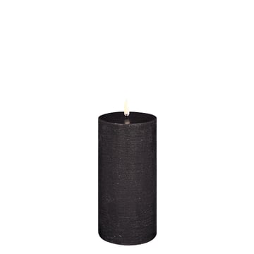 Läs mer om Uyuni Lighting Pillar LED-ljus 7,8 x 15 cm Svart