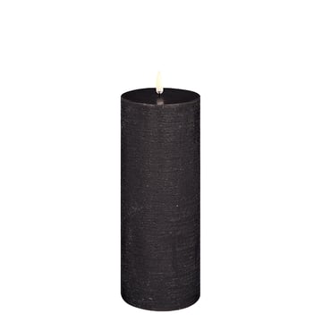 Läs mer om Uyuni Lighting Pillar LED-ljus 7,8 x 20 cm Svart