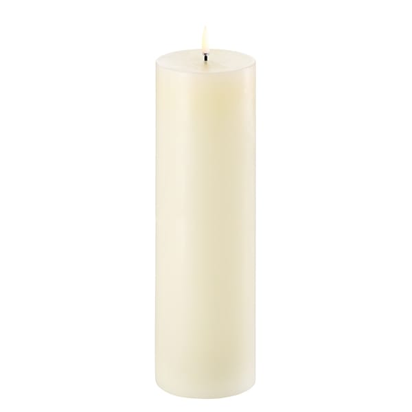 Pillar LED-ljus 7,8 x 25 cm, Ivory Uyuni Lighting