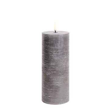 Läs mer om Uyuni Lighting Pillar LED-ljus 7,8x20 cm Grå