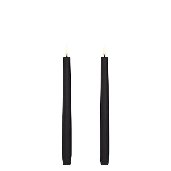 Produktfoto för Uyuni - LED Taper Candle - Stearinljus - Nordic White/Smooth - 2,3x25 cm - 2,3 x 25 cm