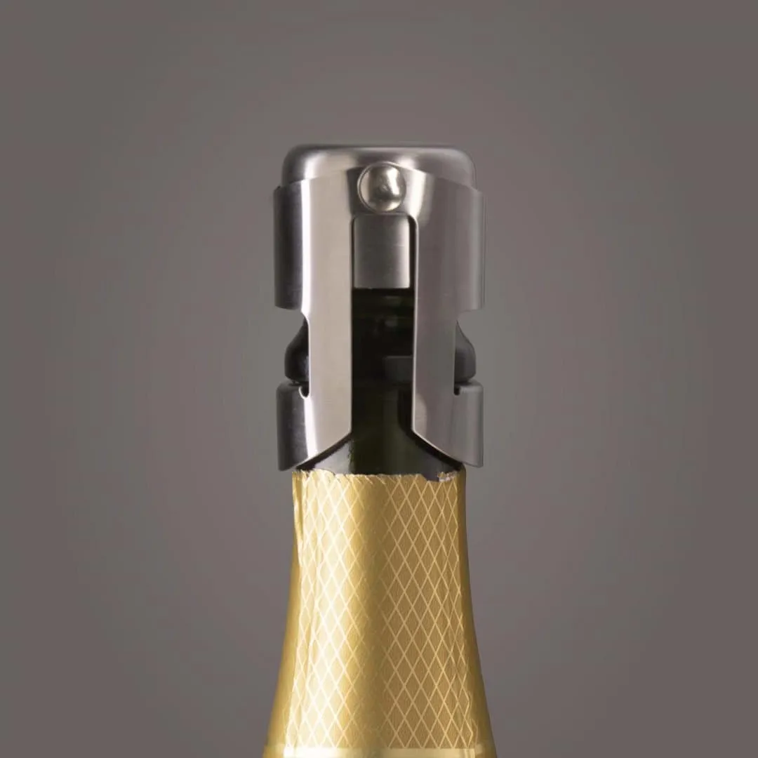 Vacuvin champagne stopper vinkork, Rostfritt stål Vacuvin