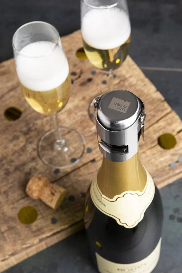 Vacuvin champagne stopper vinkork, Rostfritt stål Vacuvin