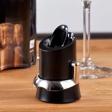 Vacuvin champagneförslutare och serverare - Svart - Vacuvin