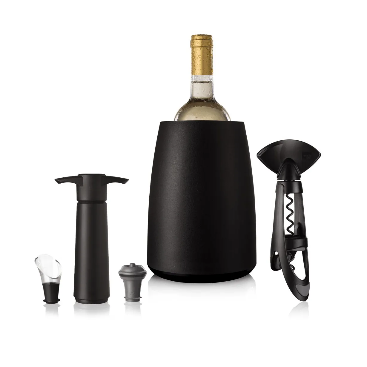 Vacuvin Elegant Plus vinset, Svart, 5 delar Vacuvin