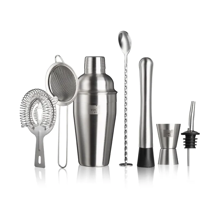 Vacuvin Lovers Bar In A Box cocktailset - Rostfritt stål, 7 delar - Vacuvin
