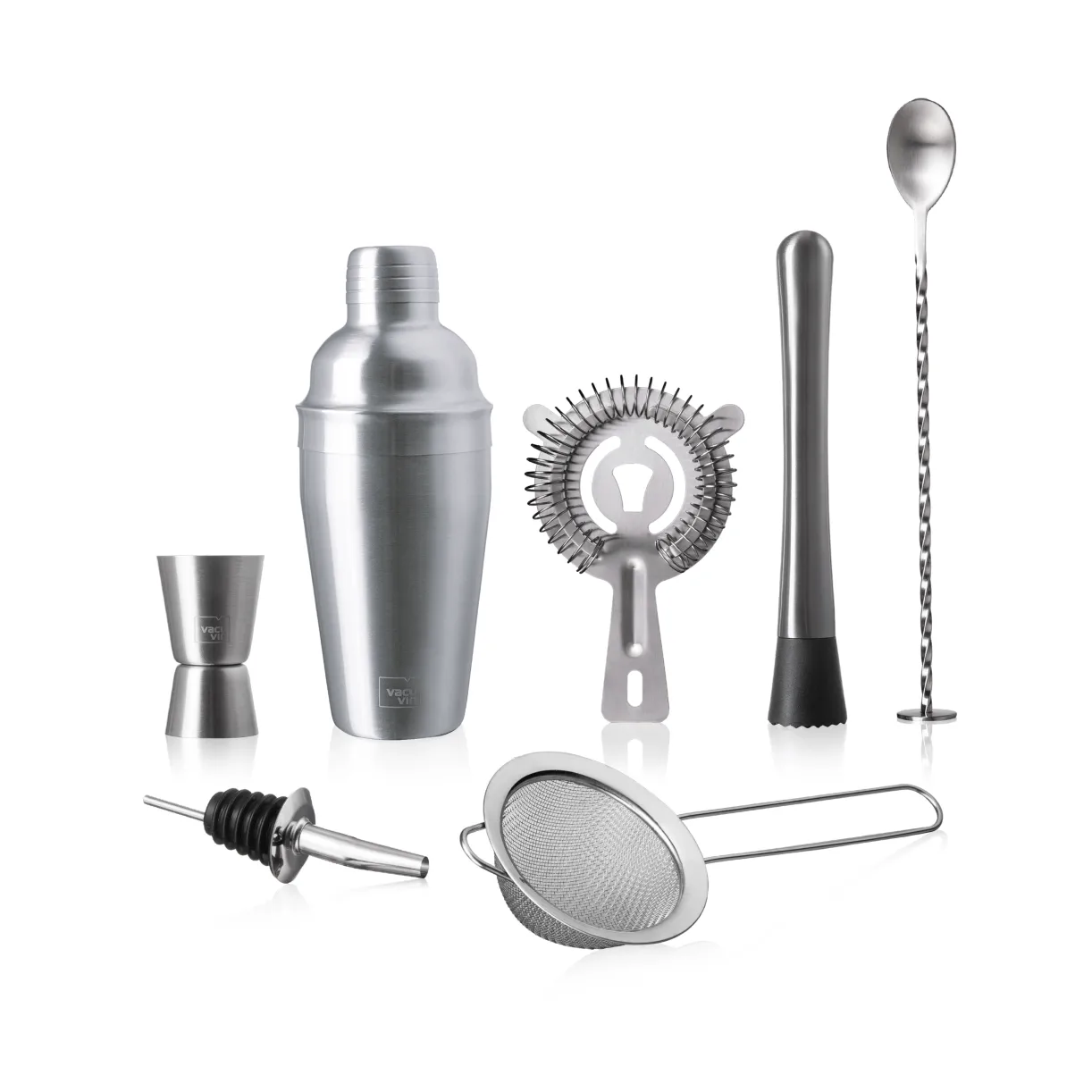 Vacuvin Lovers Bar In A Box cocktailset, Rostfritt stål, 7 delar Vacuvin
