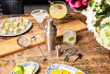 Vacuvin Lovers Bar In A Box cocktailset - Rostfritt stål, 7 delar - Vacuvin