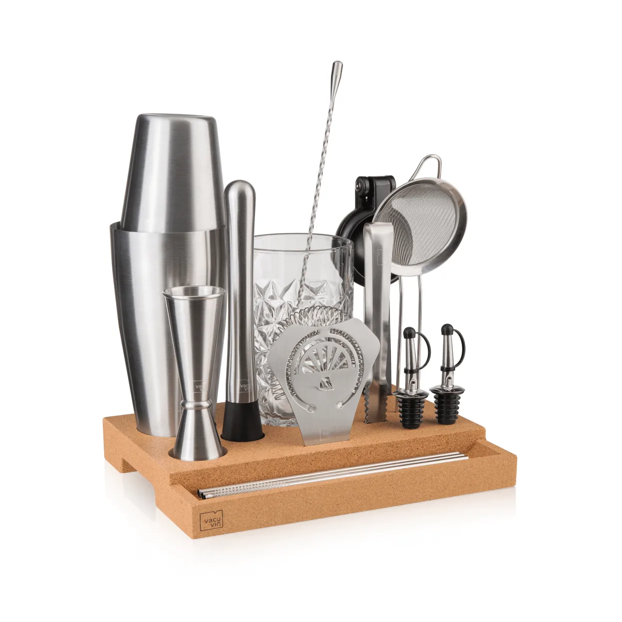 Vacuvin Master Bar In a Box cocktailset, Rostfritt stål, 16 delar Vacuvin