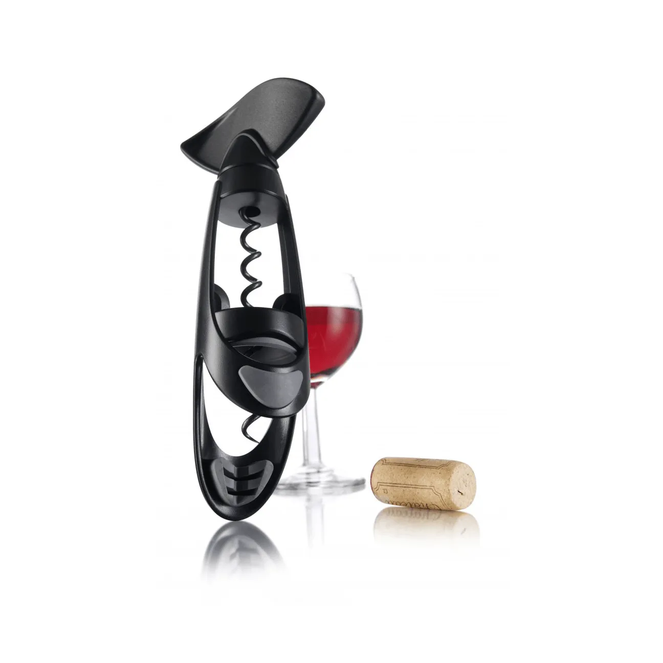 Vacuvin Twister vridkorkskruv, Svart Vacuvin
