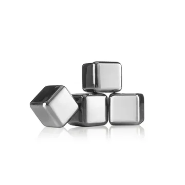 Vacuvin whiskeystenar - Rostfritt stål, 4-pack - Vacuvin