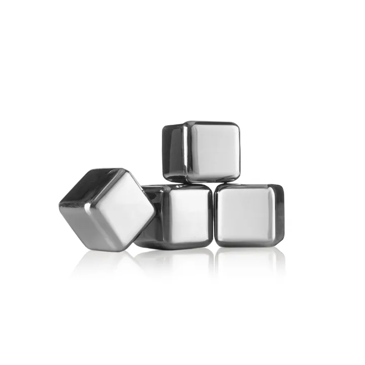 Vacuvin whiskeystenar - Rostfritt stål, 4-pack - Vacuvin