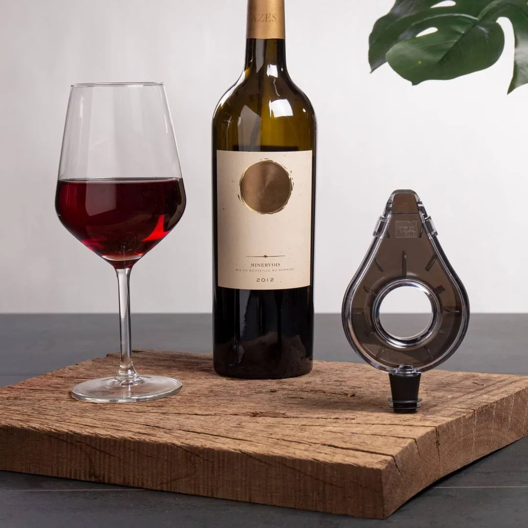 Vacuvin Wine Areator vinluftare, Grå Vacuvin
