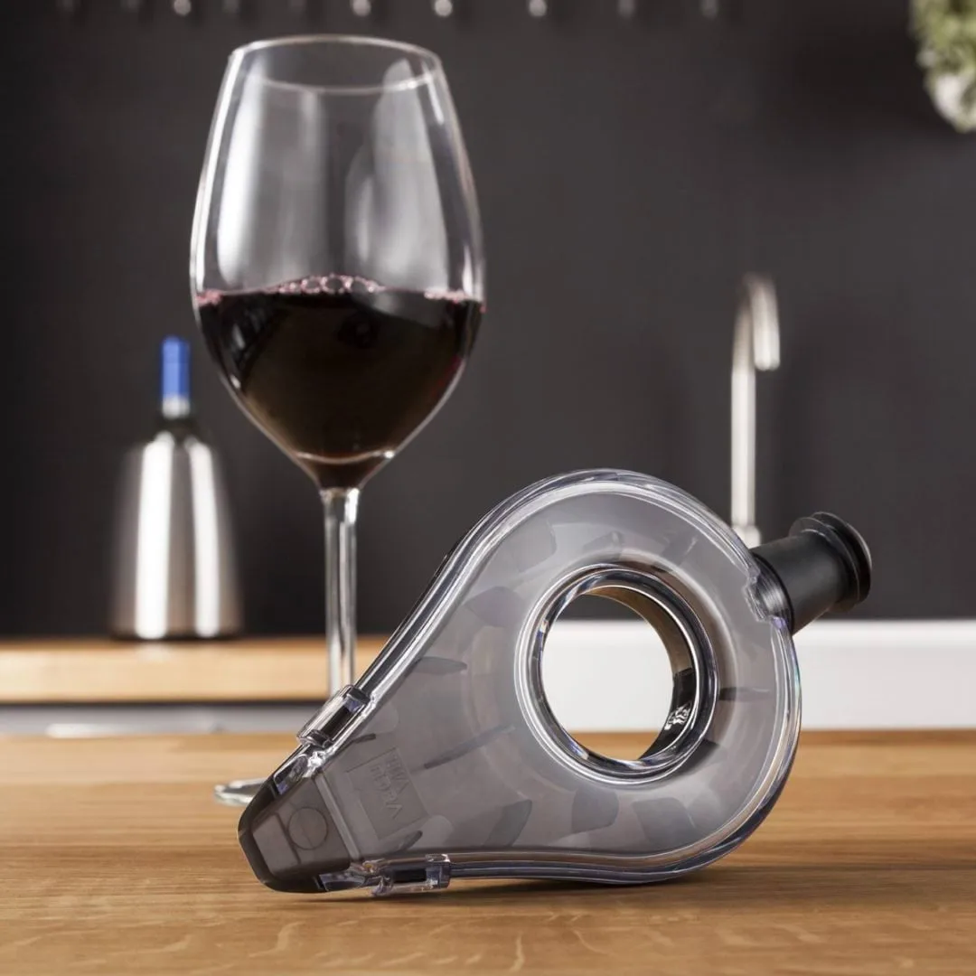 Vacuvin Wine Areator vinluftare, Grå Vacuvin