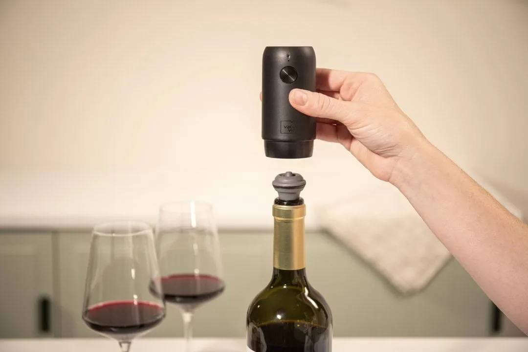 Vacuvin Wine Saver elektrisk vakumpump, Svart Vacuvin