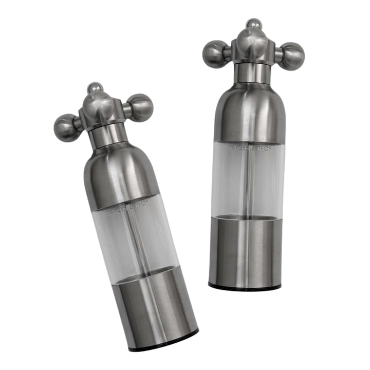 Axia salt- och pepparkvarn set - Borstat stål - Vargen & Thor