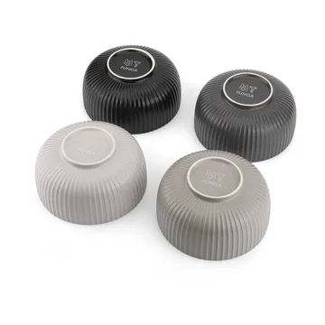 Duga flinga skål 70 cl 4-pack - Vit, sandgrå, antracit, svart - Vargen & Thor