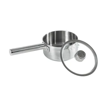 Glima kastrull - Rostfritt stål, glaslock, 1 L - Vargen & Thor
