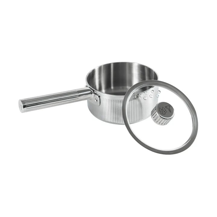Glima kastrull - Rostfritt stål, glaslock, 1 L - Vargen & Thor