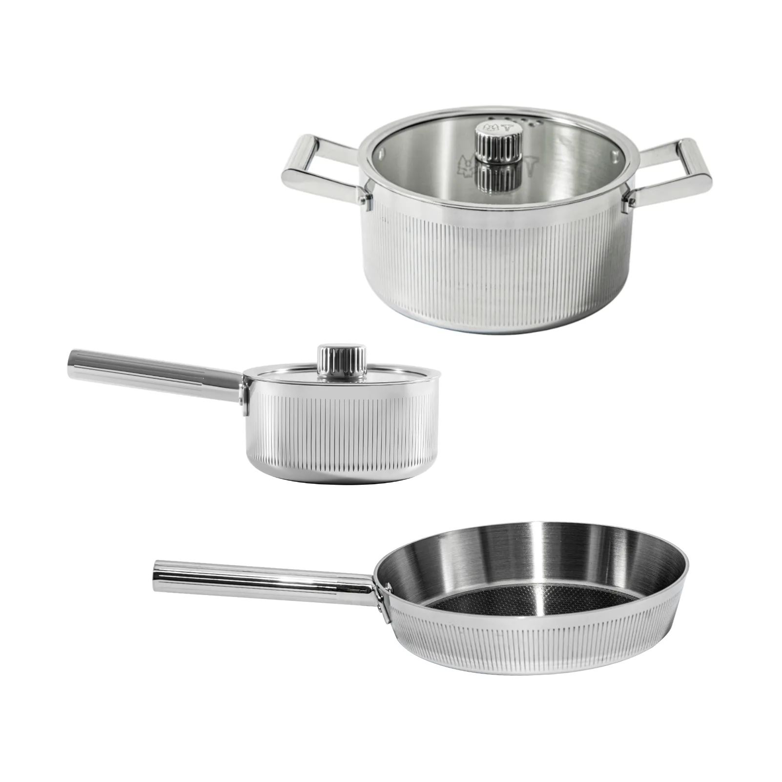 Glima Pro bas grytset, Silver, 5 delar Vargen & Thor