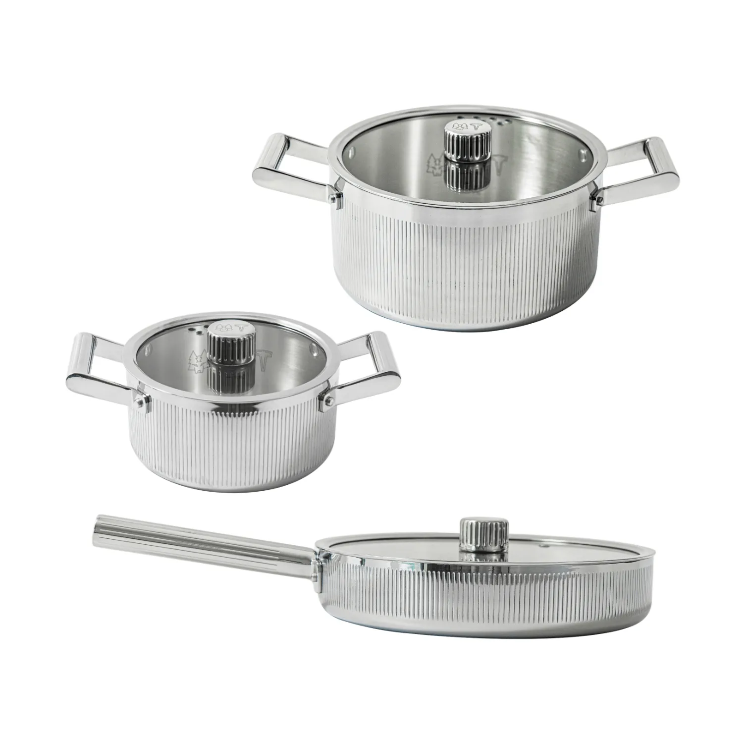 Glima Pro plus grytset, Rostfritt stål, 6 delar Vargen & Thor