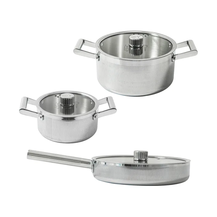 Glima Pro plus grytset - Rostfritt stål, 6 delar - Vargen & Thor
