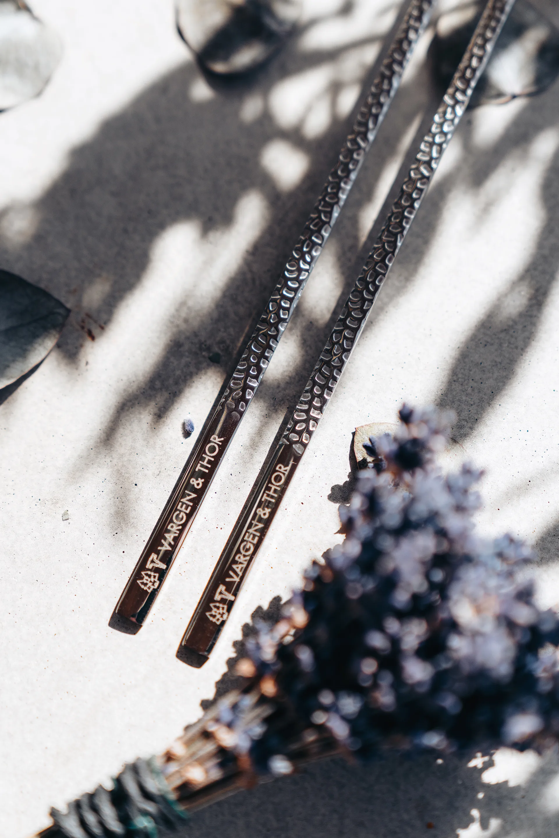 Kito Chopsticks ätpinnar 4-pack, Silver Vargen & Thor