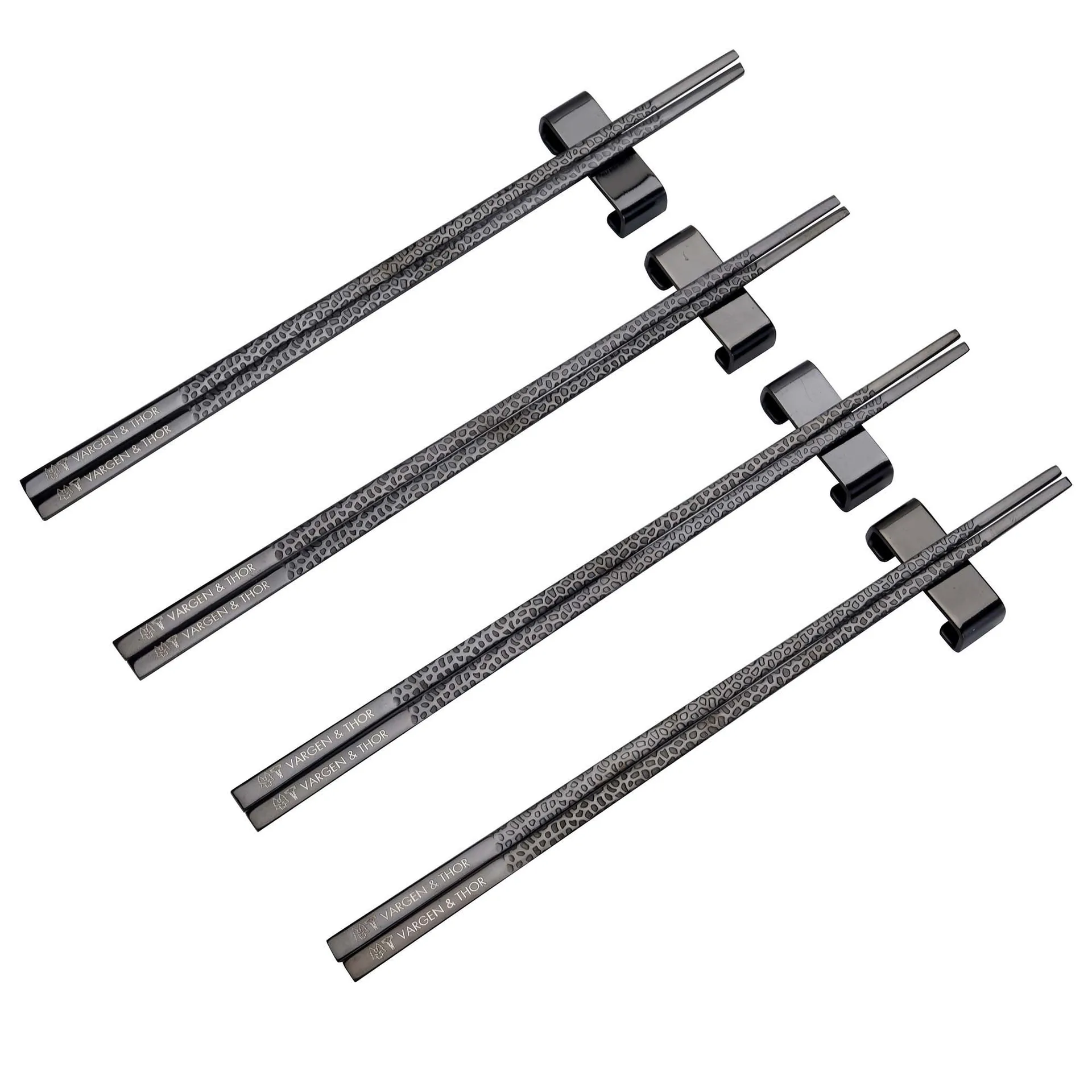Kito Chopsticks ätpinnar 4-pack, Svart Vargen & Thor