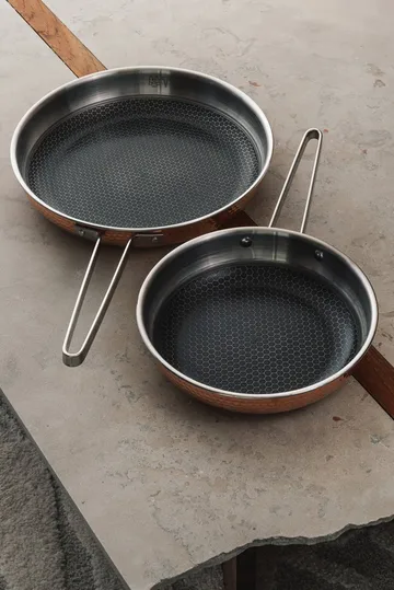 Mjölner DUO stekpanna - Koppar, 2 delar - Vargen & Thor