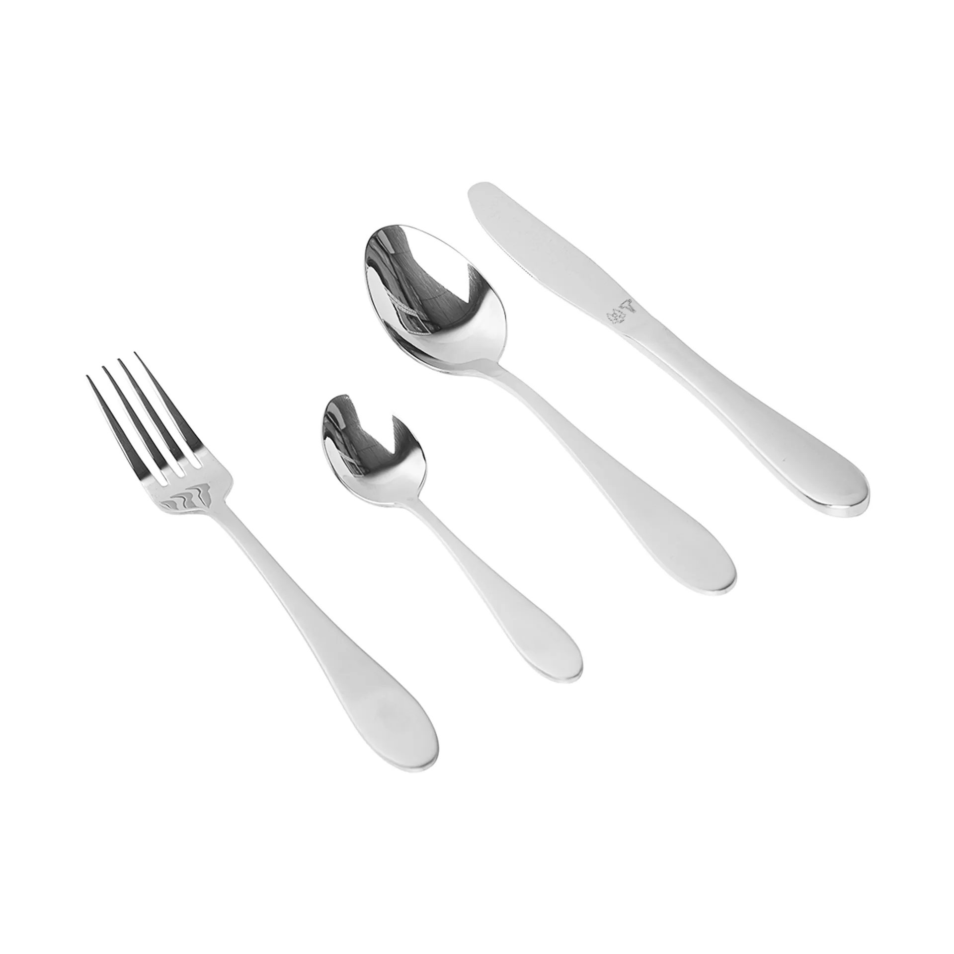 Nord bestickset 16 delar, Polerat silver Vargen & Thor