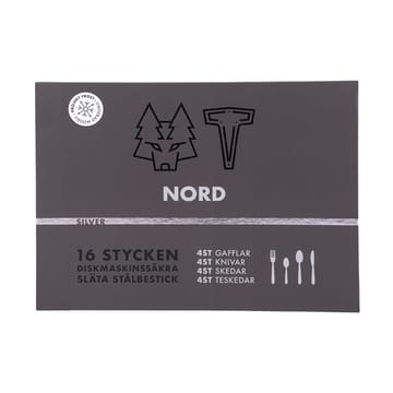 Nord bestickset 16 delar - Polerat silver - Vargen & Thor