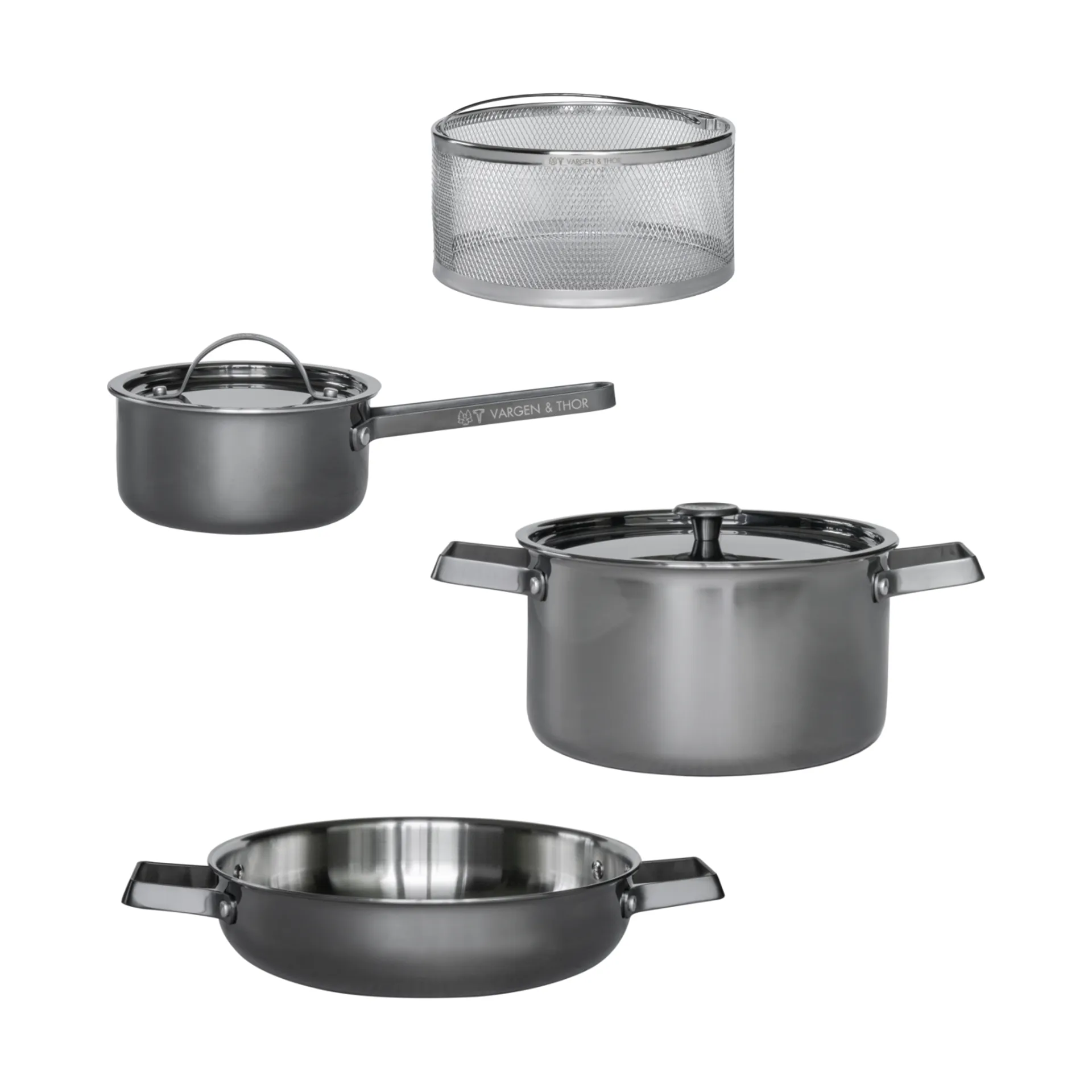 Svartstål PRO set, 4 delar Vargen & Thor