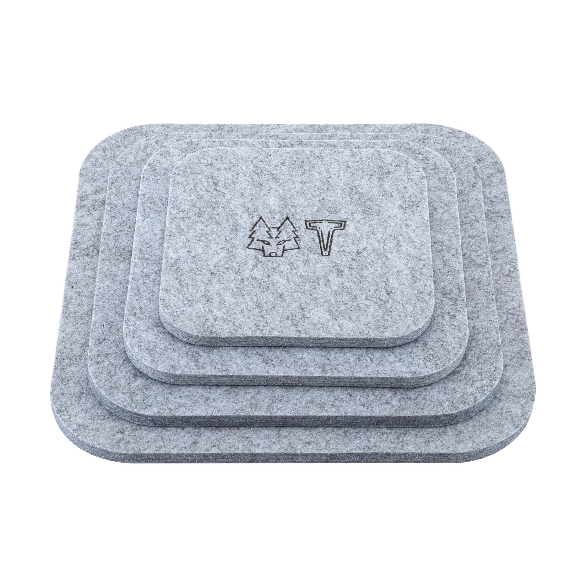 ULT grytunderlägg 4 delar, Askgrå Vargen & Thor