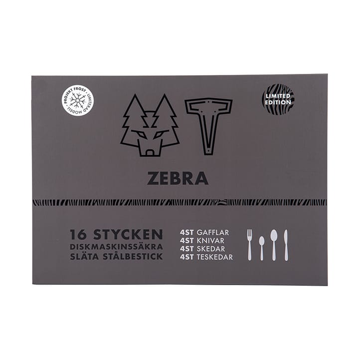 Zebra bestickset, 16 delar Vargen & Thor