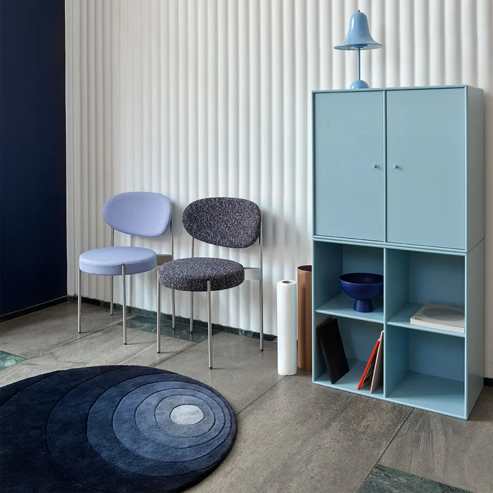 Luna matta rund, dark sand, 120 cm Verpan