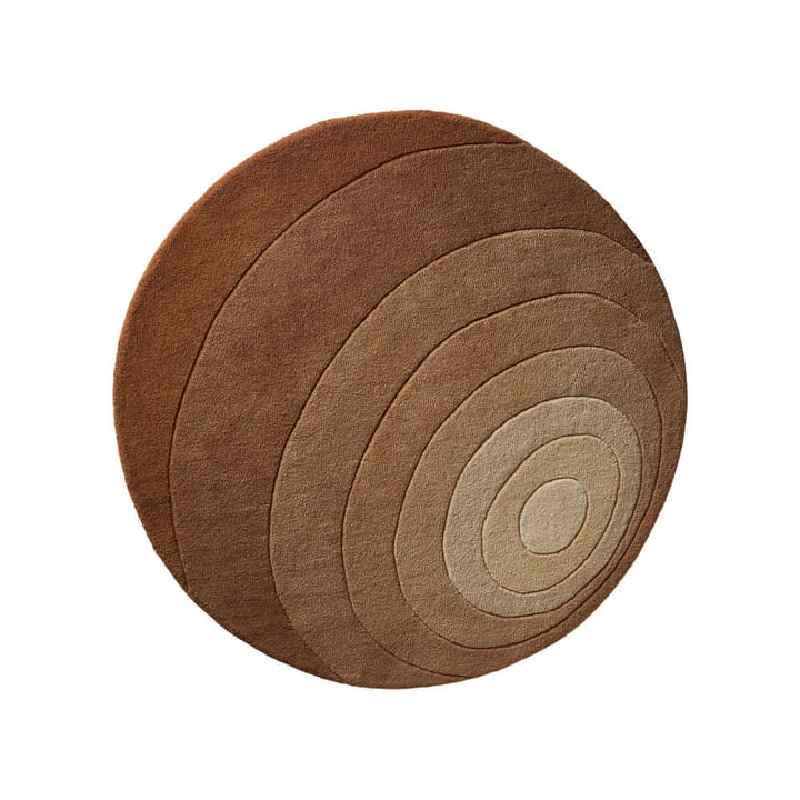 Luna matta rund, dark sand, 120 cm Verpan
