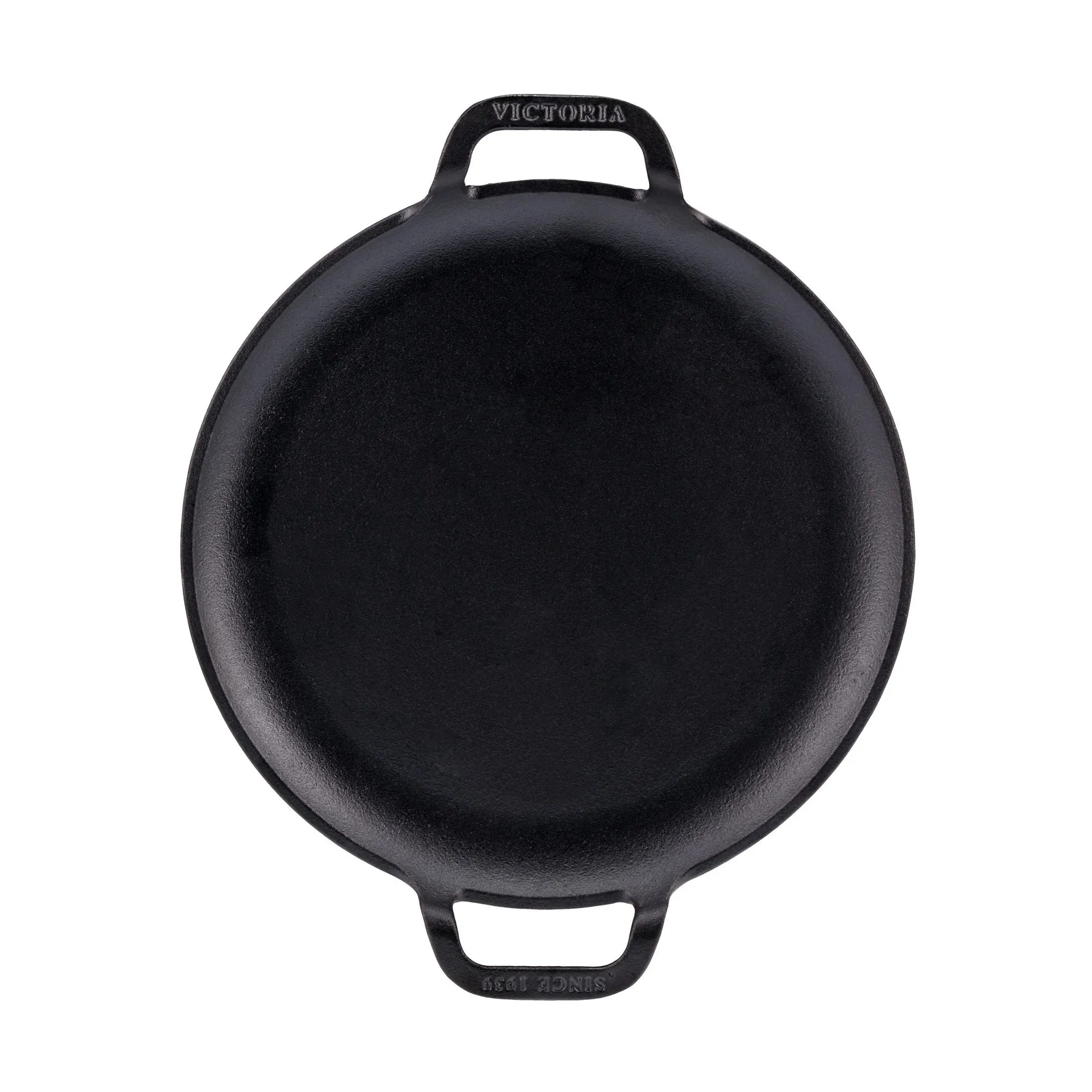 Victoria Comal stekpanna två handtag pre-seasoned, Ø25 cm Victoria