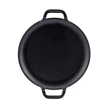 Victoria Comal stekpanna två handtag pre-seasoned - Ø25 cm - Victoria
